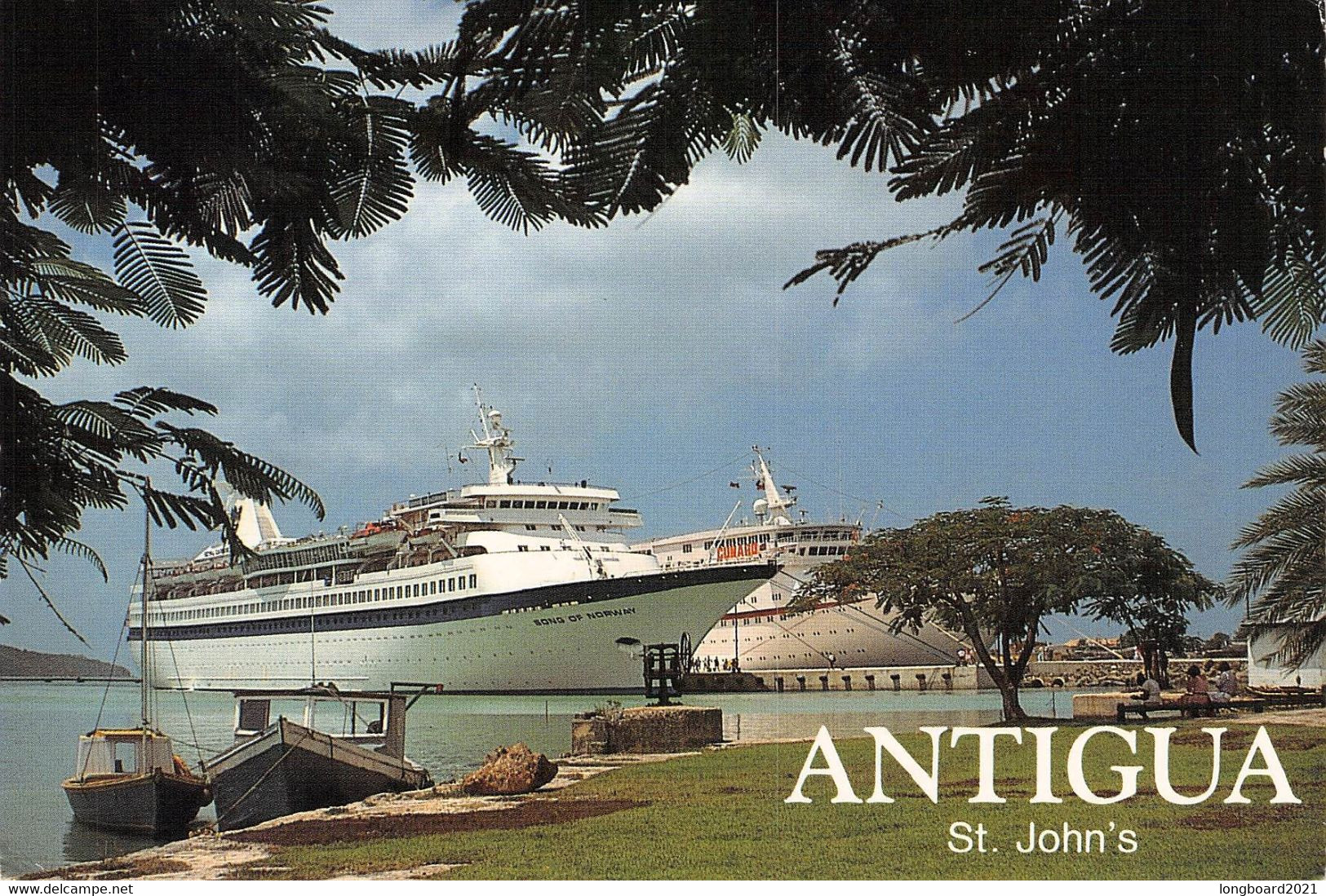 ANTIGUA - CRUISE SHIPS IN THE PORT OF ST. JOHN'S   / P51 - Antigua Und Barbuda