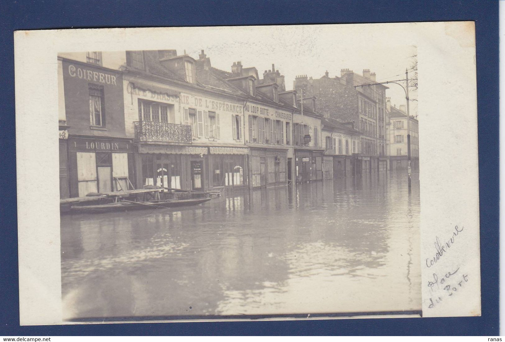 CPA [92] Hauts De Seine > Asnieres Sur Seine Carte Photo Non Circulé Catastrophe - Asnieres Sur Seine