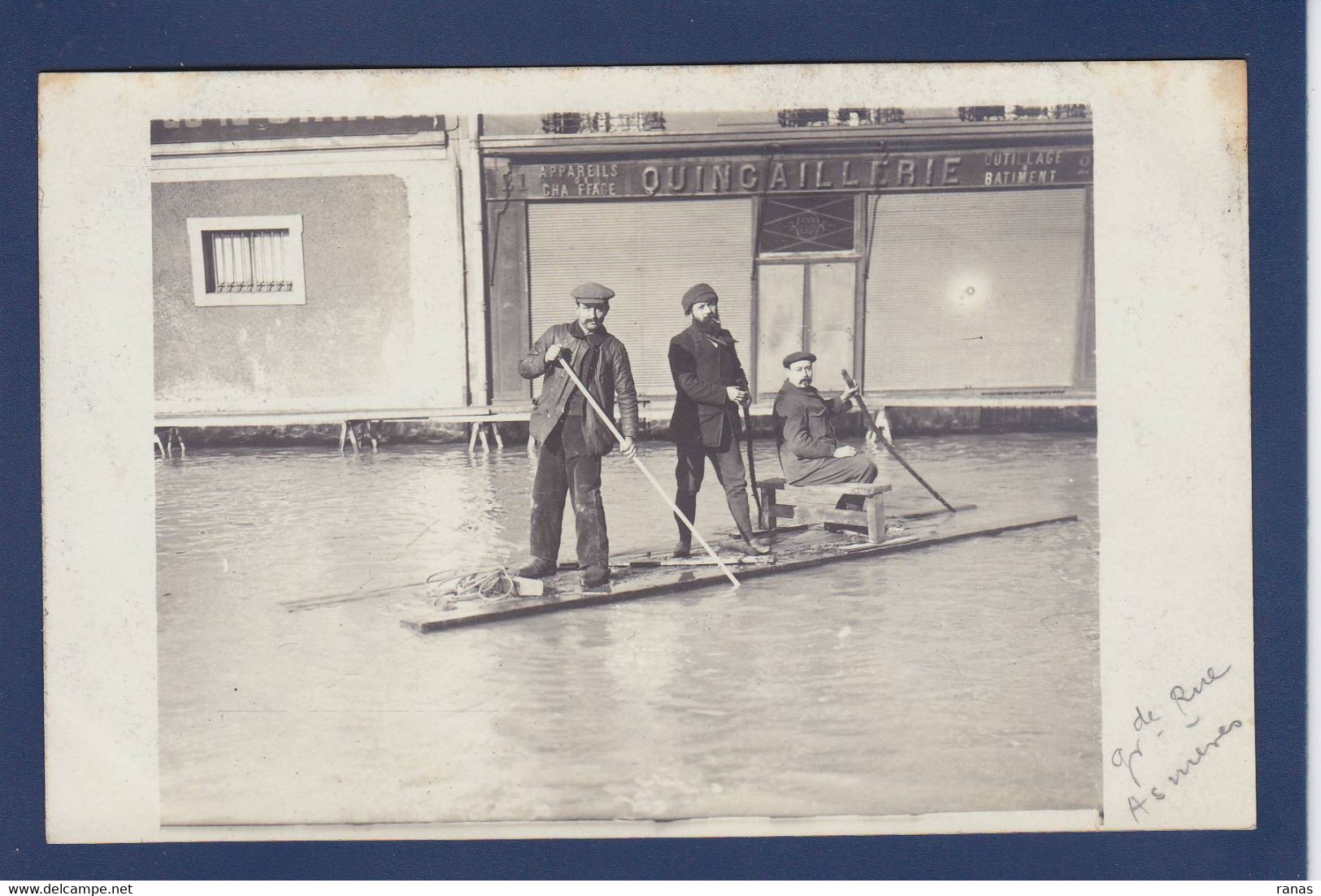 CPA [92] Hauts De Seine > Asnieres Sur Seine Carte Photo Non Circulé Catastrophe - Asnieres Sur Seine