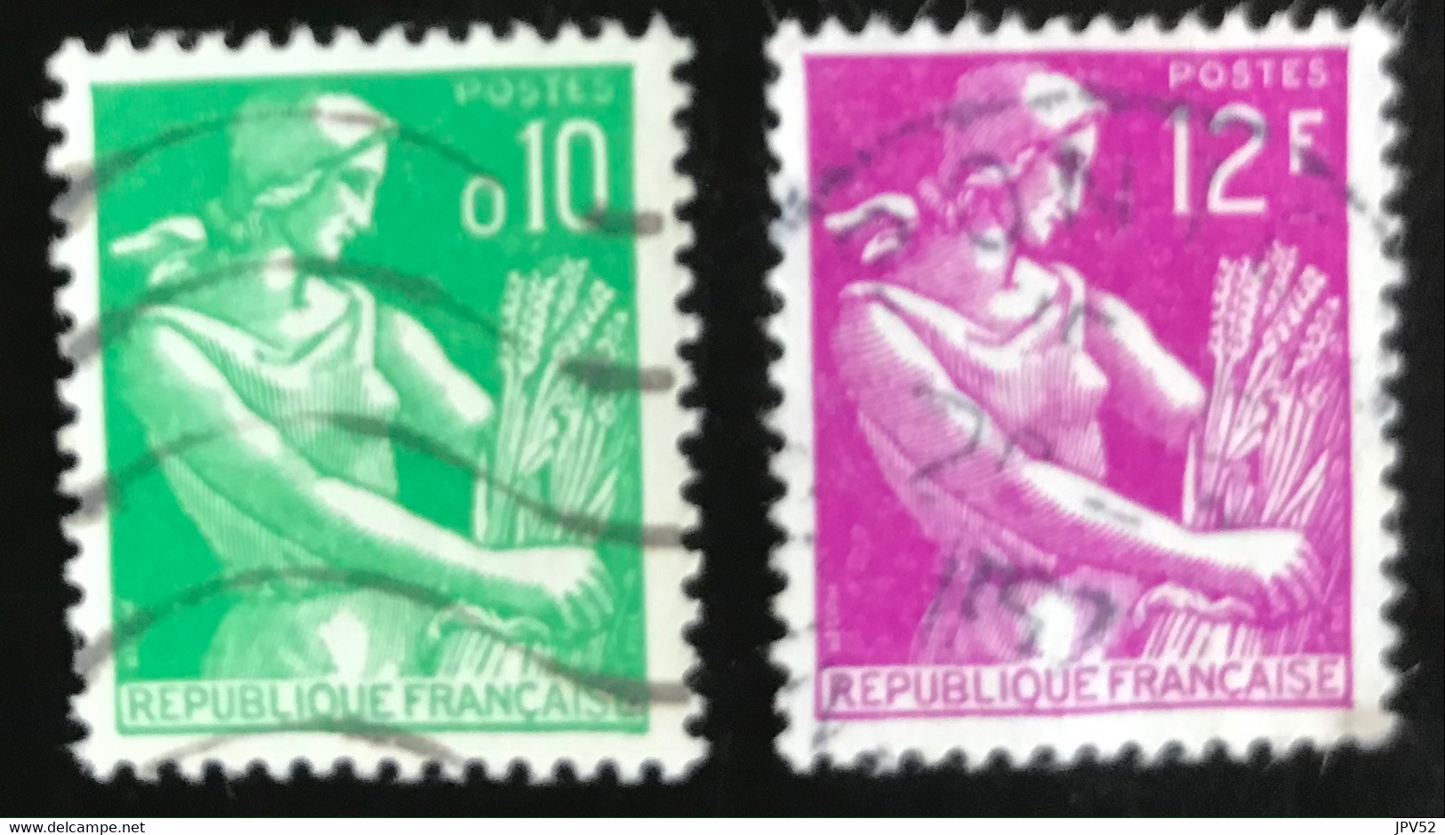 France - République Française - W1/10 - (°)used - 1957/60 - Michel 1275-1149 - Maaister - Used Stamps