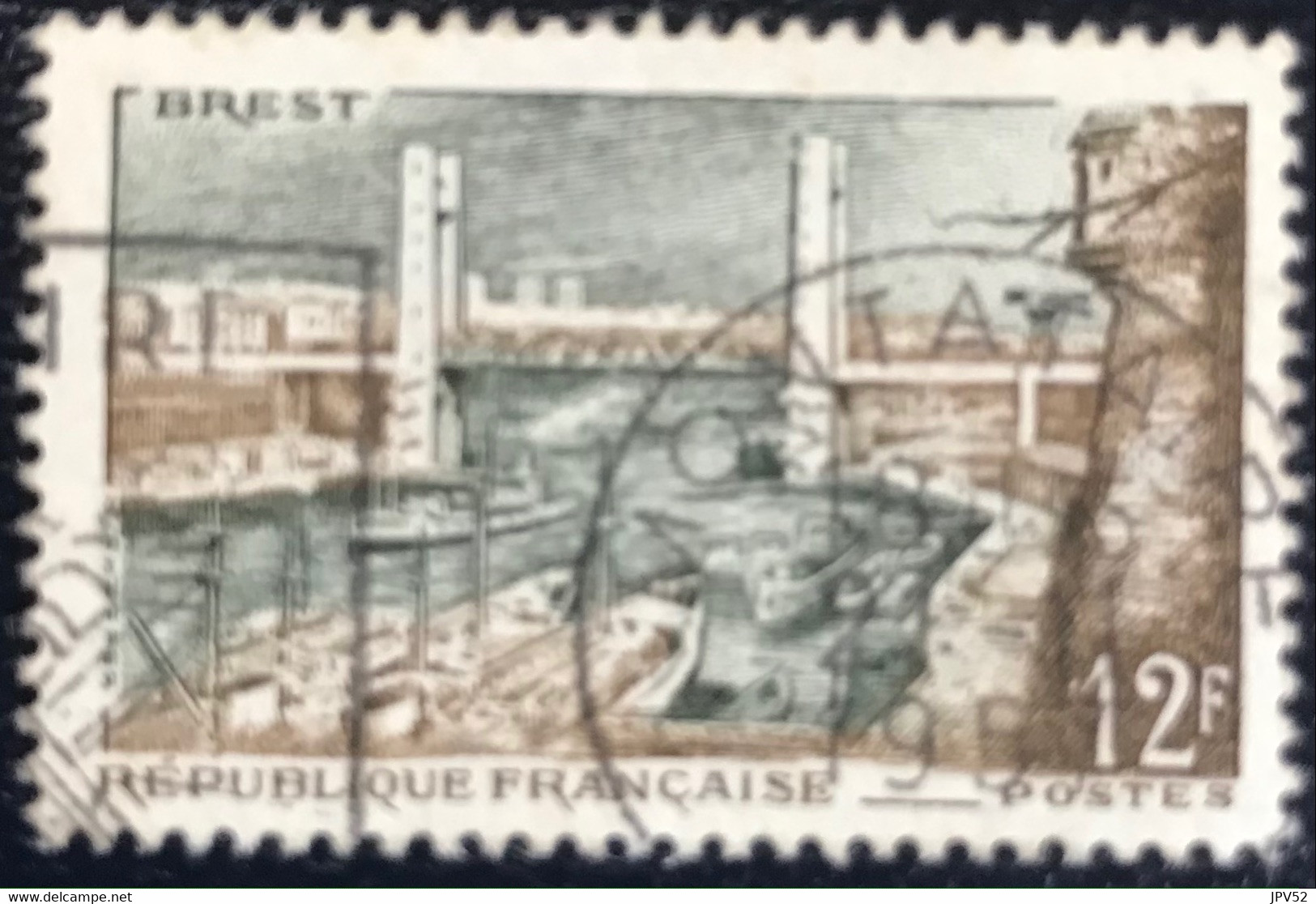 France - République Française - W1/11 - (°)used - 1957 - Michel 1144 - Brest - Usati