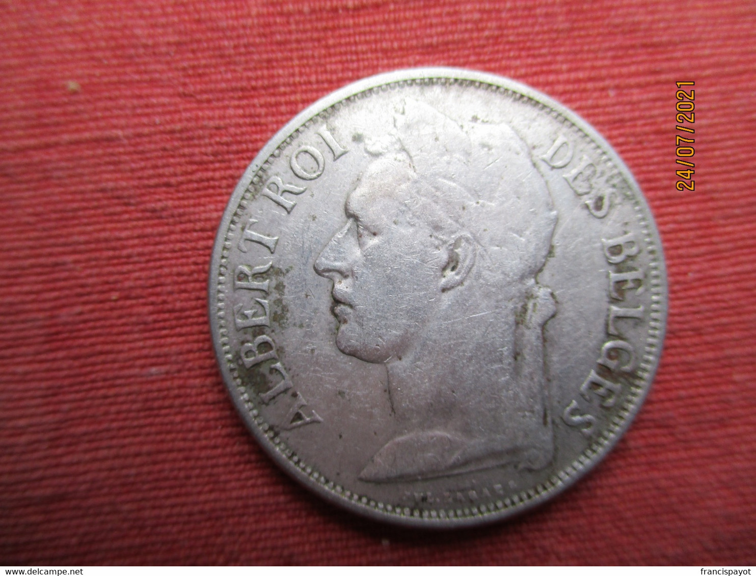 Congo Belge 1 Franc 1927 - 1910-1934: Albert I