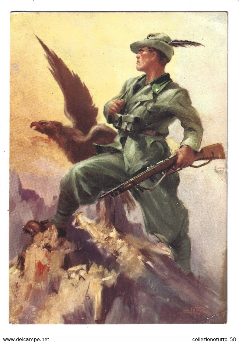 ALPINI 6° Reggimento Alpini "Più Salgo Più Valgo" Dalla Posta Militare 201 Per Lovere Giugno 1941 - Reggimenti