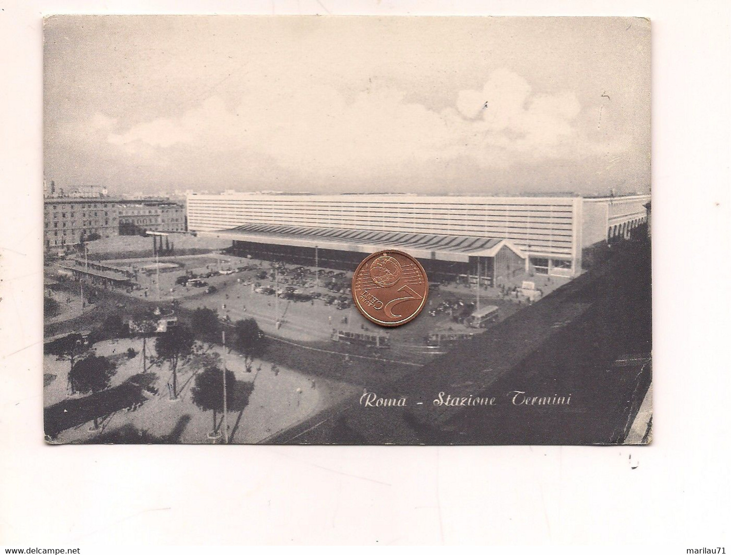 MM642 Lazio ROMA Stazione Termini 1956 Viaggiata - Stazione Termini