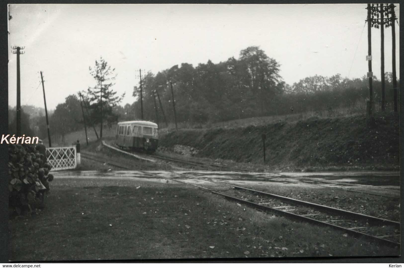 Photo B. Rozé ? - Format CPA - Certainement Autorail Sur Le Réseau POC (Corrèze) - Voir  2 Scans - Eisenbahnen