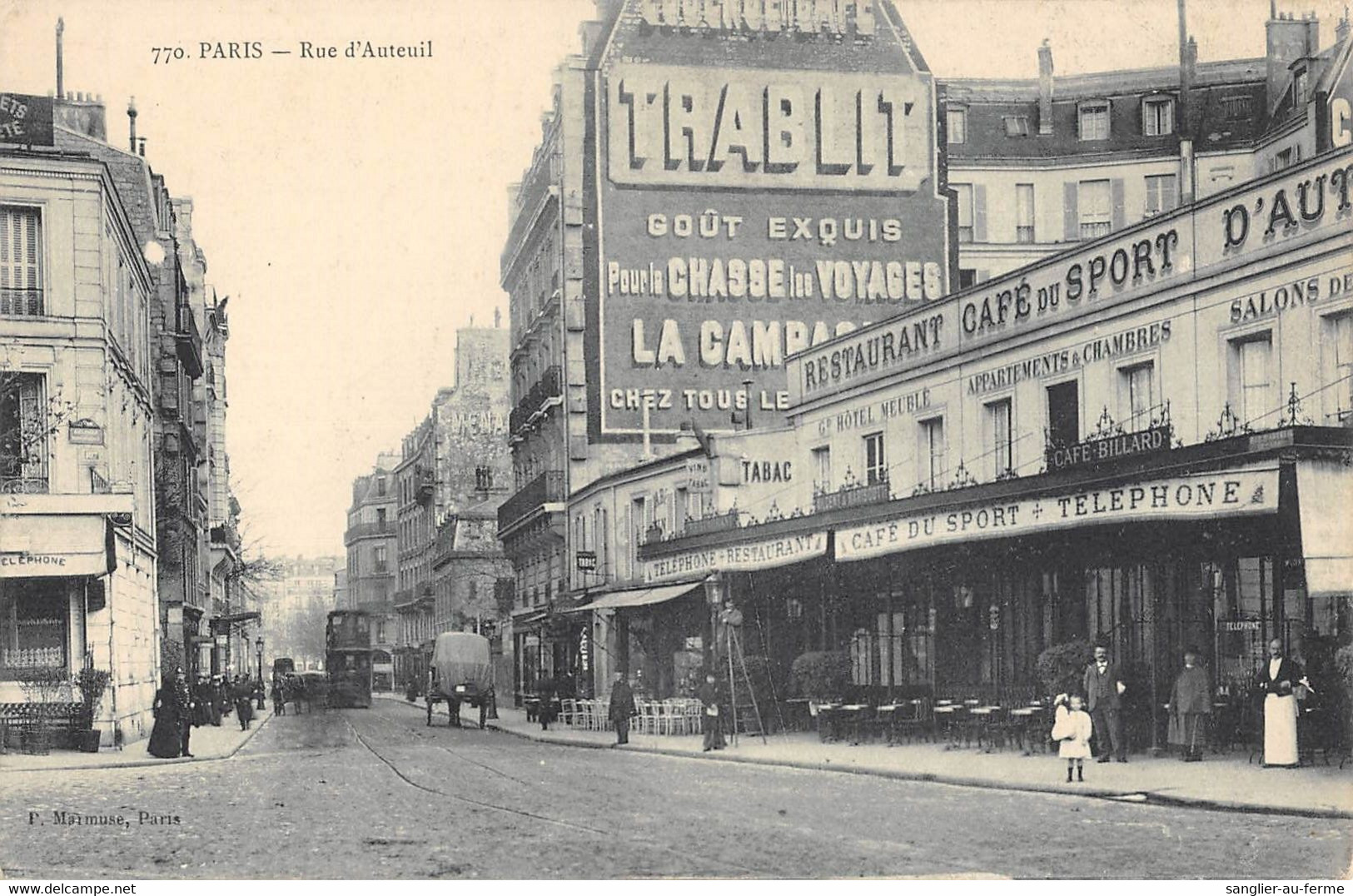 CPA 75 PARIS XVIe RUE TRABLIT - Arrondissement: 16