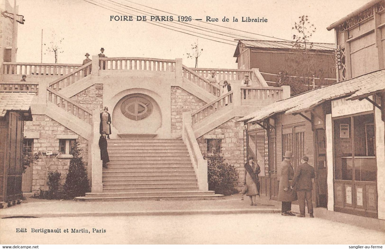 CPA 75 PARIS FOIRE DE PARIS 1926 RUE DE LA LIBRAIRIE - Exhibitions