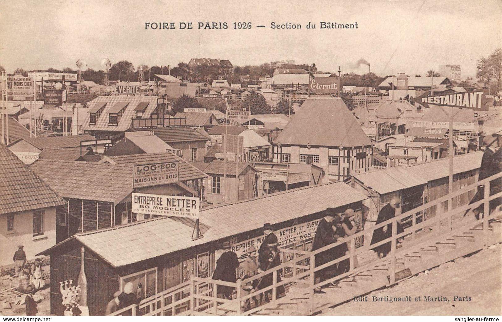 CPA 75 PARIS FOIRE DE PARIS 1926 SECTION DU BATIMENT - Exhibitions