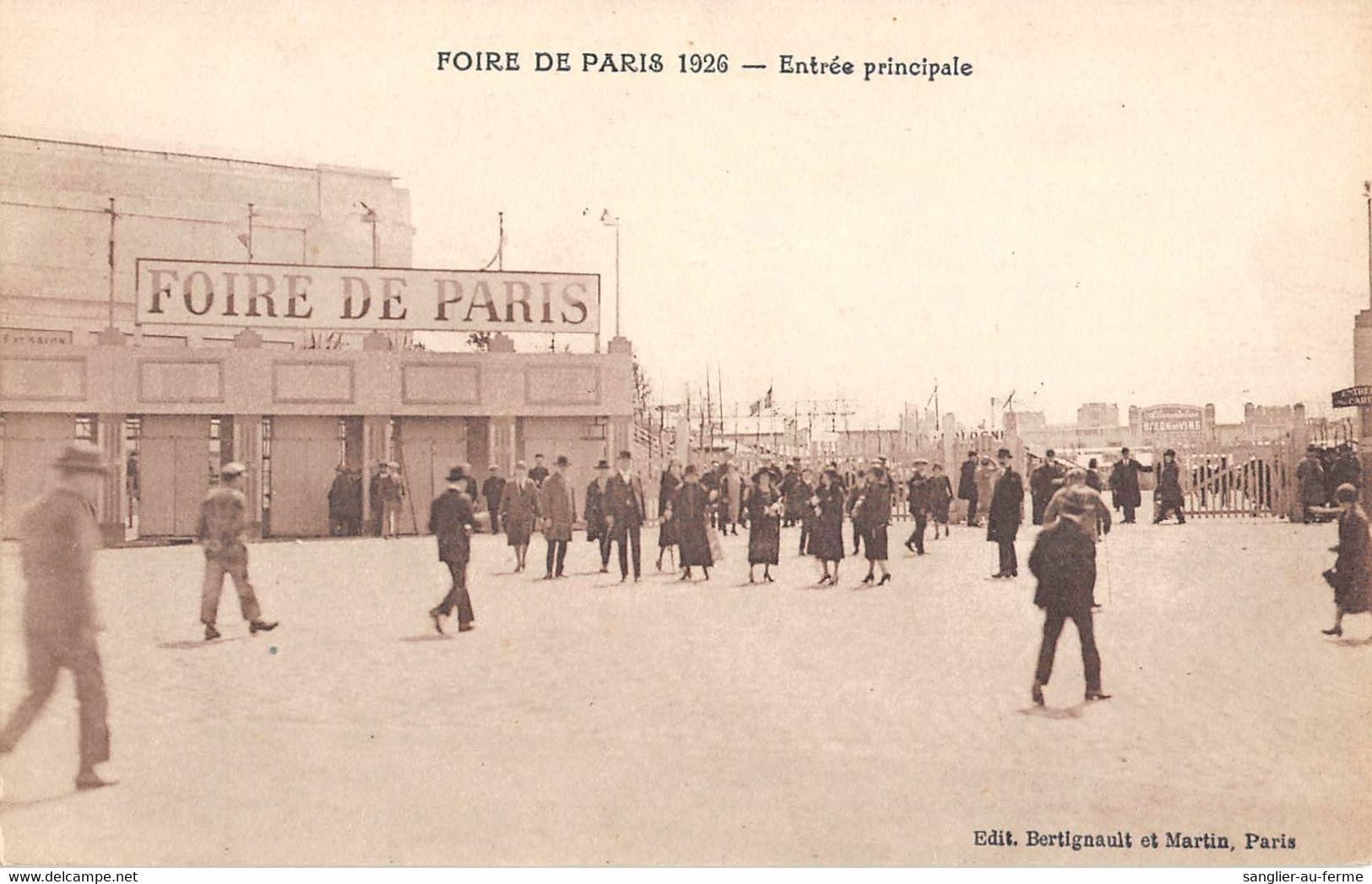 CPA 75 PARIS FOIRE DE PARIS 1926 ENTREE PRINCIPALE - Exhibitions