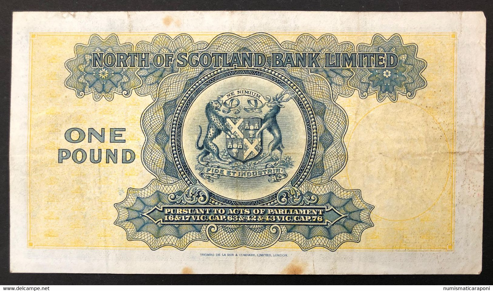 Scozia Scotland North Of Scotland Bank Limited 1  Pounds 1 July 1939 Scotland Pick#S644 LOTTO 3534 - 1 Pond