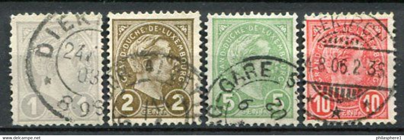 Luxemburg Ex.Nr.67/71               O  Used                   (429) - 1906 William IV