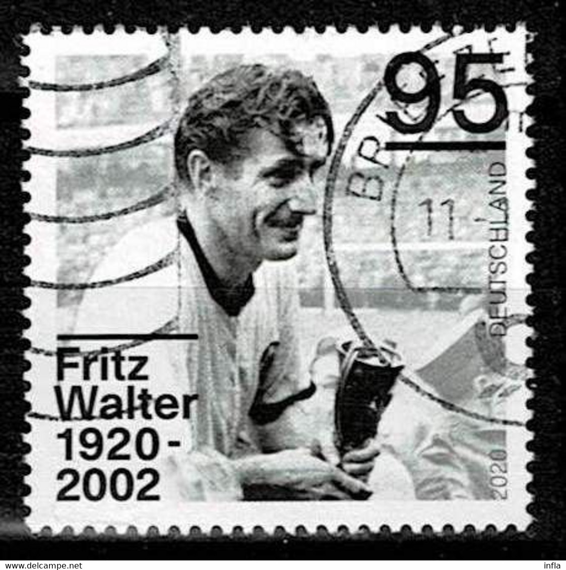 Bund 2020,Michel# 3568 O Fritz Walter (1920-2002) - Gebruikt