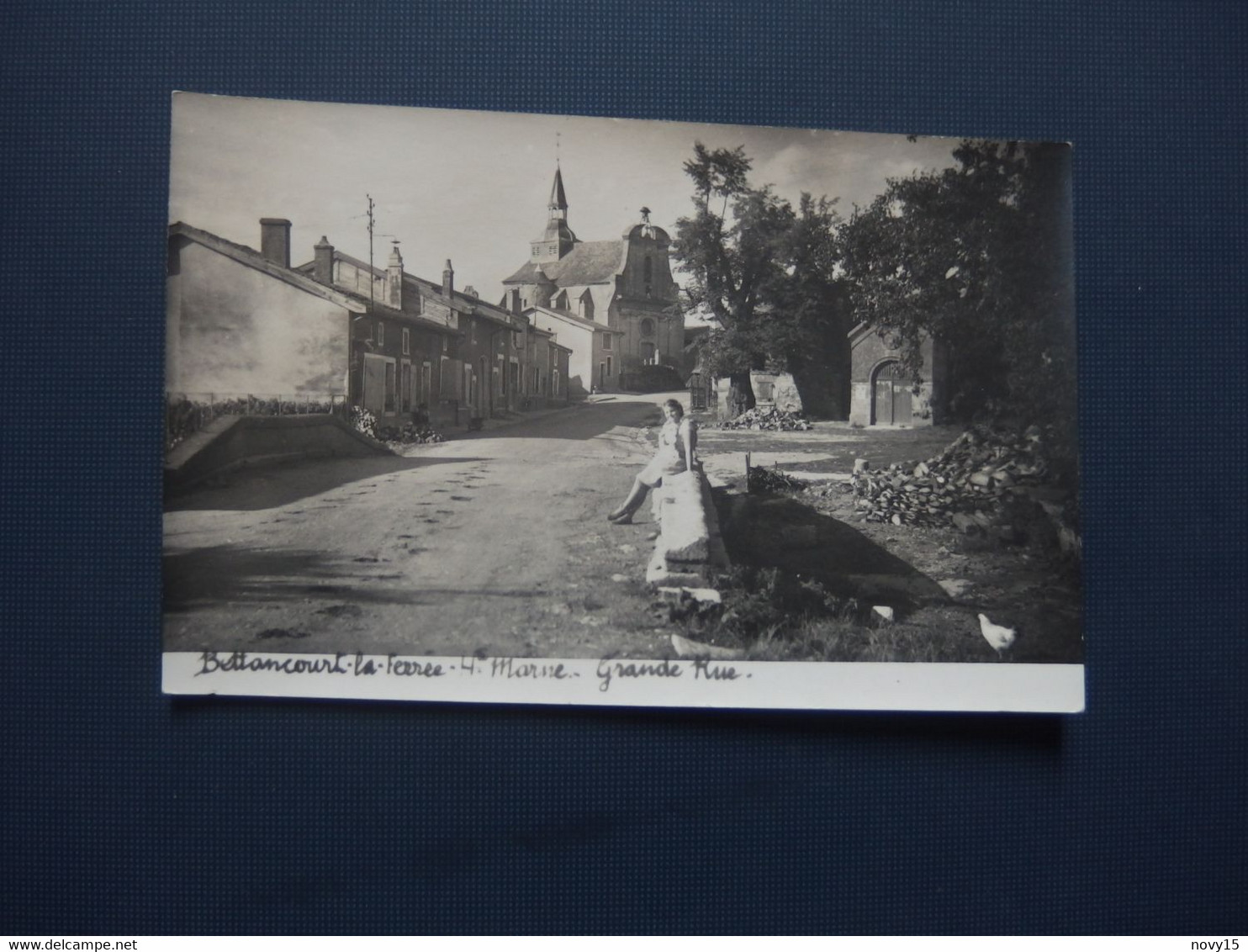 BETTANCOURT LA FERREE Carte Photo " Grande Rue " - Autres & Non Classés