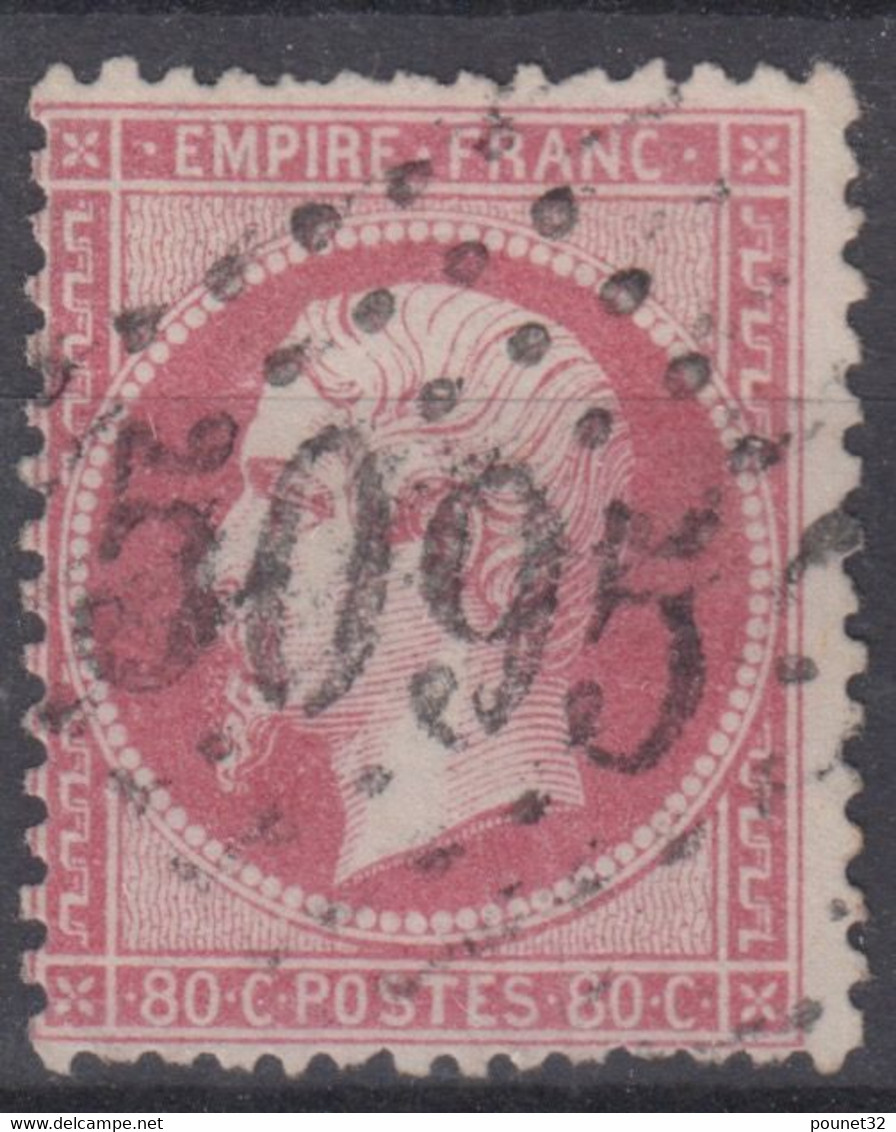 FRANCE CLASSIQUE : EMPIRE N° 24 TRES BELLE OBLITERATION GC 5095 SALONIQUE - 1862 Napoléon III