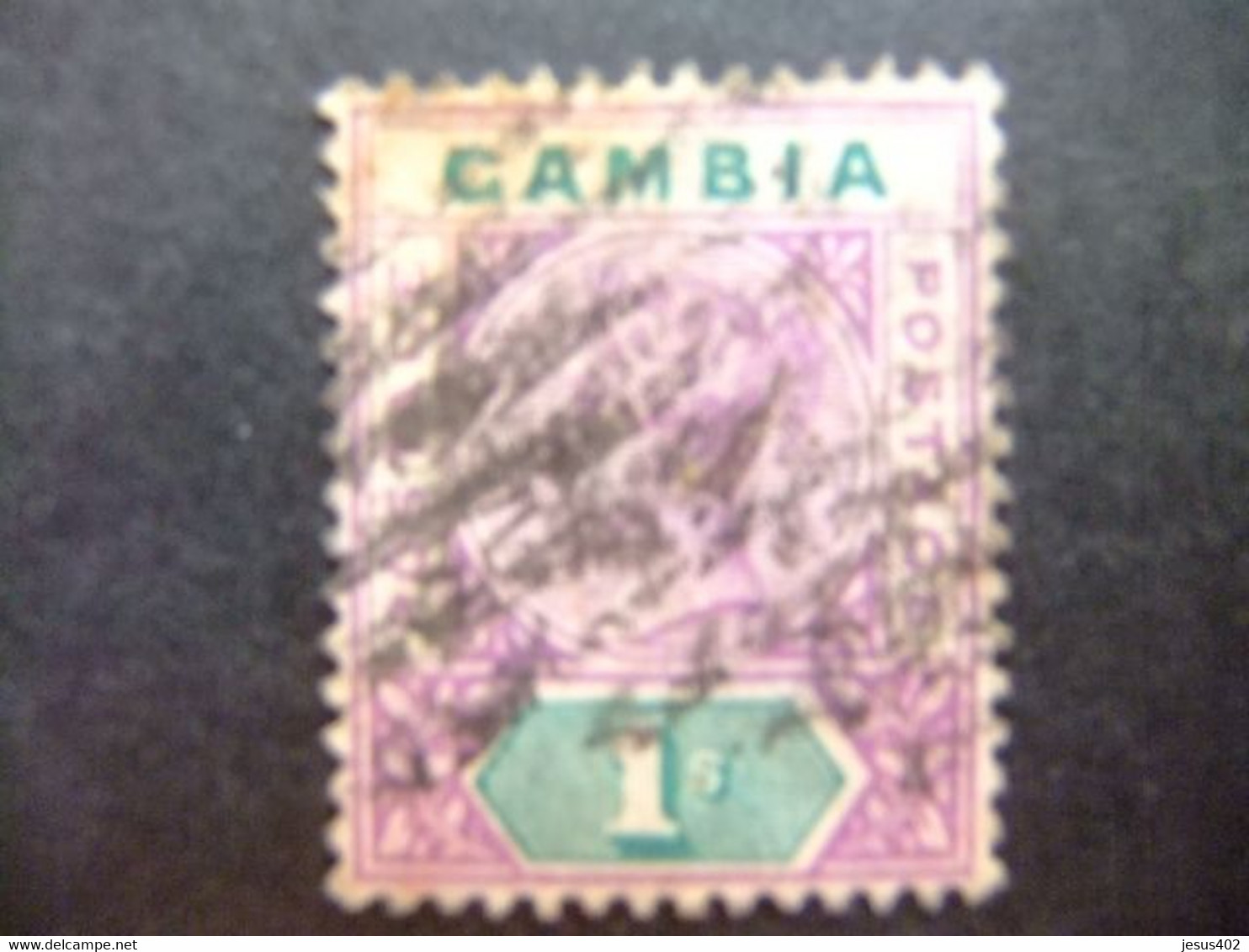 41 GAMBIA GAMBIE 1898 / REINA VICTORIA (QUEEN VICTORIA) / YVERT 27 FU Wmk CROWN CA - Gambia (...-1964)