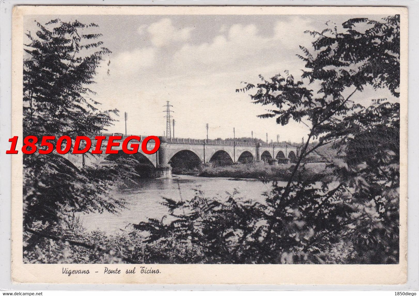 VIGEVANO - PONTE SUL TICINO F/GRANDE VIAGGIATA 1939? - Vigevano