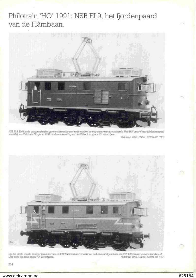 Catalogue PHILOTRAIN 1991 NSB EL9 HO - NS 7742 O - Goederenwagen Europa O - Niederländisch