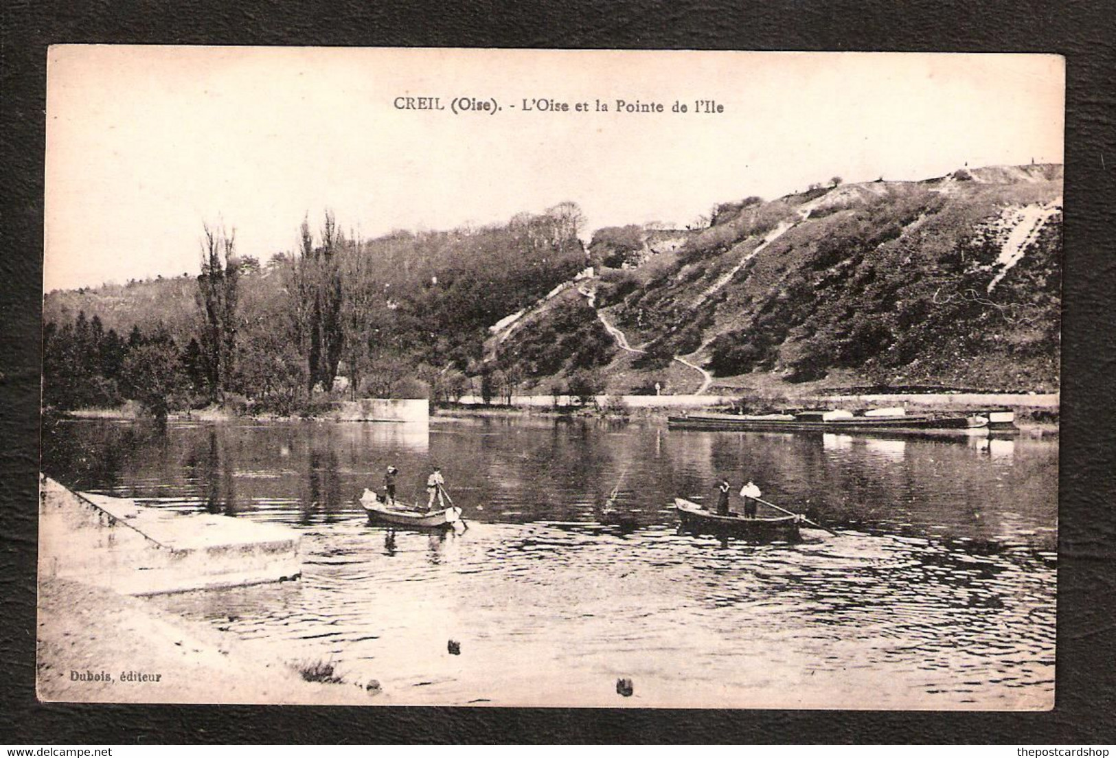 CPA 60 CREIL Oise - L'Oise Et La Pointe De L'Ile Barques FRANCE  DUBOIS EDITEUR - Creil