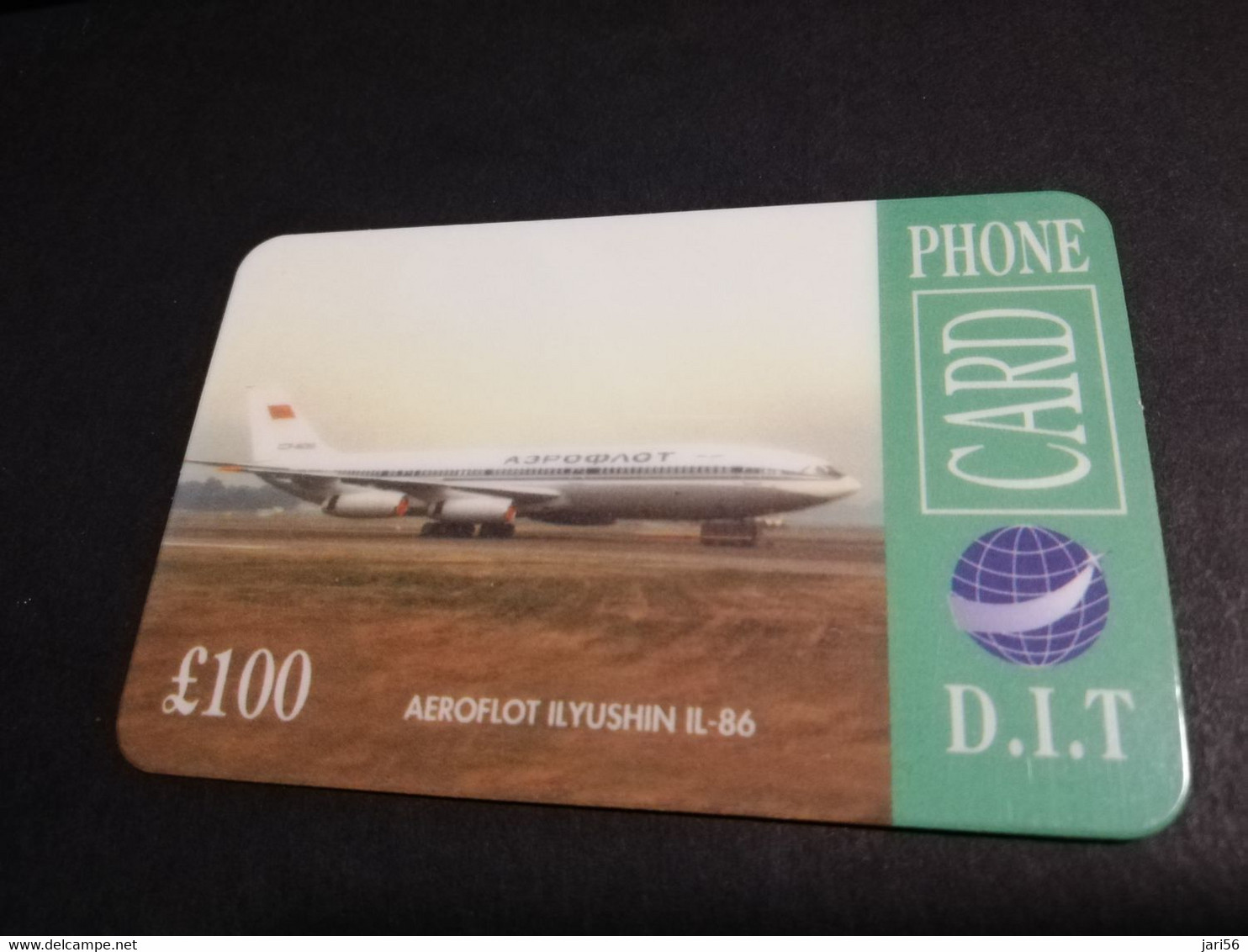GREAT BRITAIN   100 POUND  AIR PLANES    DIT PHONECARD    PREPAID CARD      **5913** - Collections