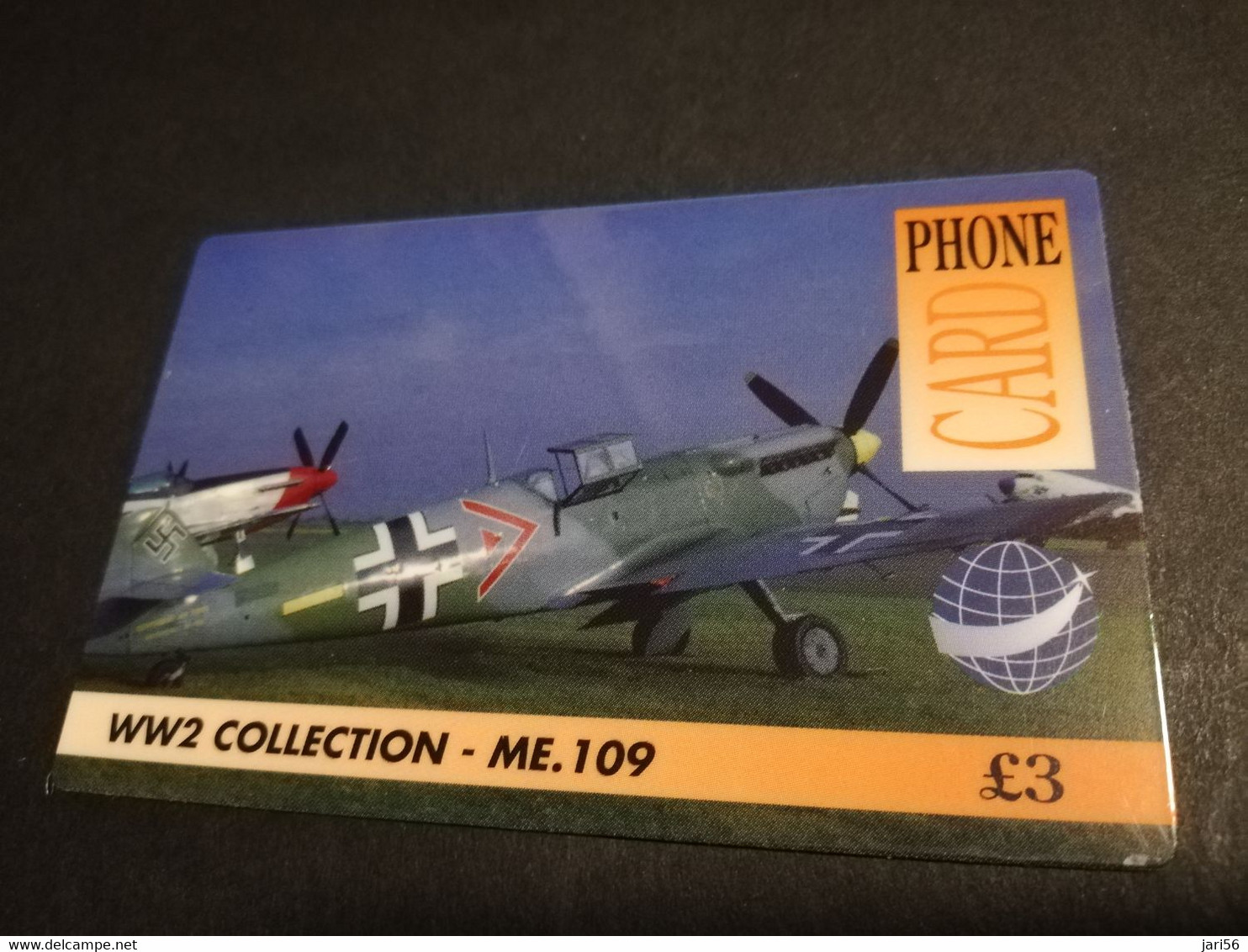 GREAT BRITAIN   3 POUND  AIR PLANES  ME-109   DIT PHONECARD    PREPAID CARD      **5916** - [10] Colecciones