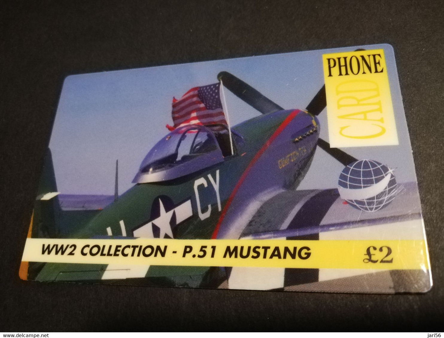 GREAT BRITAIN   3 POUND  AIR PLANES  P-51 MUSTANG   DIT PHONECARD    PREPAID CARD      **5918** - [10] Colecciones