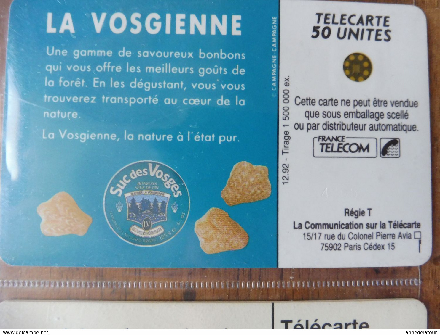 8 Télécartes  FRANCE TELECOM   publicités pour (variétés de chewing gum, Tic Tac, Magnum , Suc des Vosges, etc)