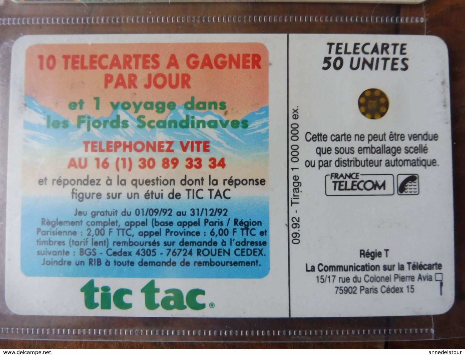 8 Télécartes  FRANCE TELECOM   publicités pour (variétés de chewing gum, Tic Tac, Magnum , Suc des Vosges, etc)