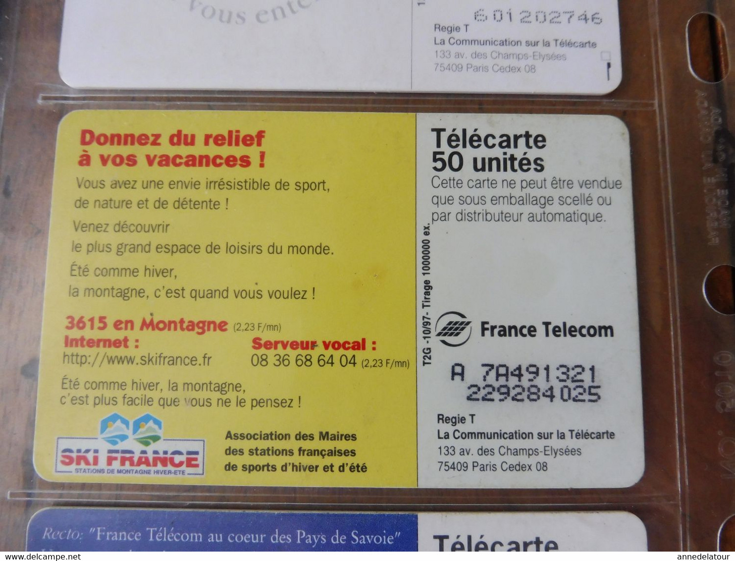 10 Télécartes (cartes téléphoniques)  FRANCE TELECOM   publicités et divers