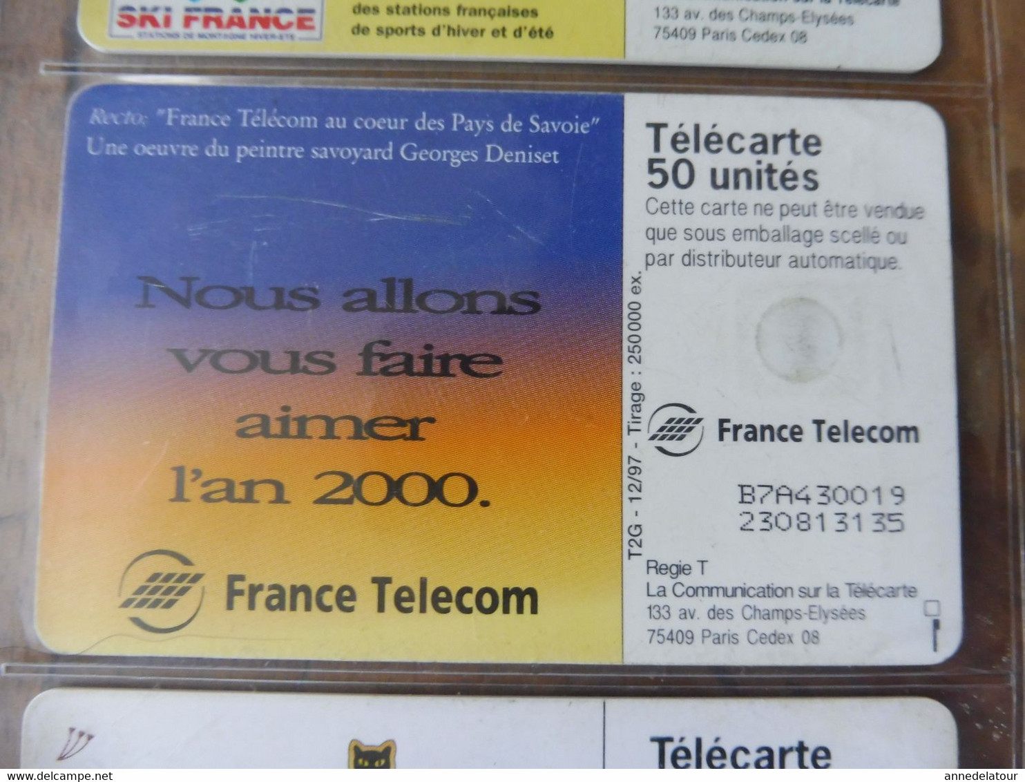 10 Télécartes (cartes téléphoniques)  FRANCE TELECOM   publicités et divers