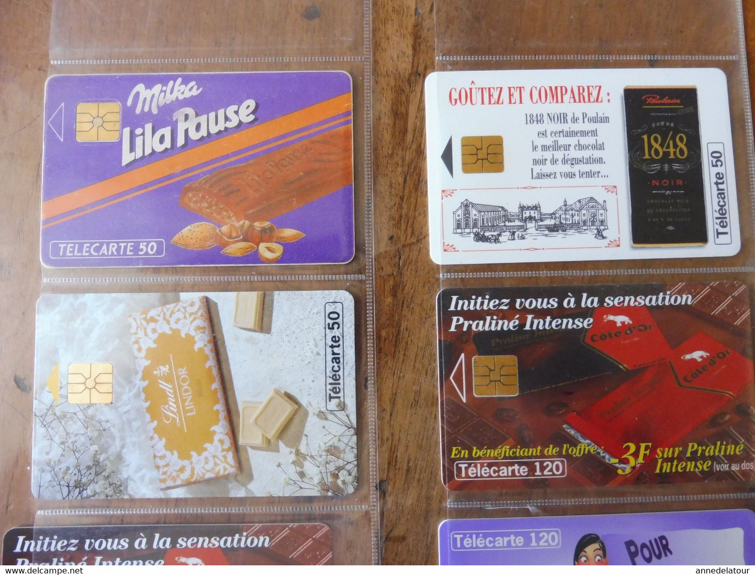 8 Télécartes (cartes Téléphoniques)  FRANCE TELECOM   Chocolateries Ou Friandises - Food