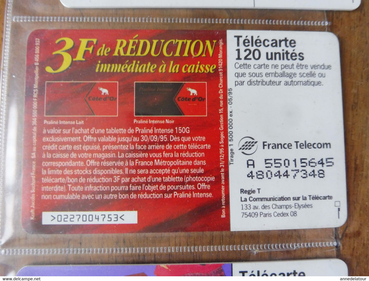 8 Télécartes (cartes téléphoniques)  FRANCE TELECOM   chocolateries ou friandises