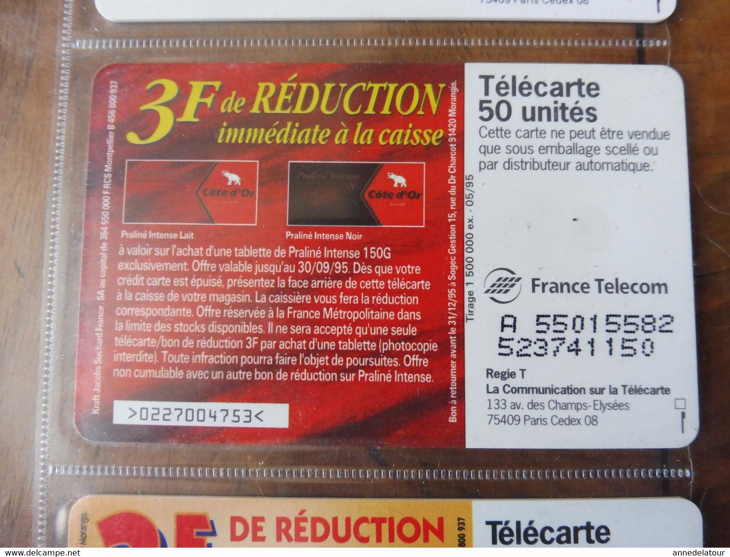 8 Télécartes (cartes téléphoniques)  FRANCE TELECOM   chocolateries ou friandises