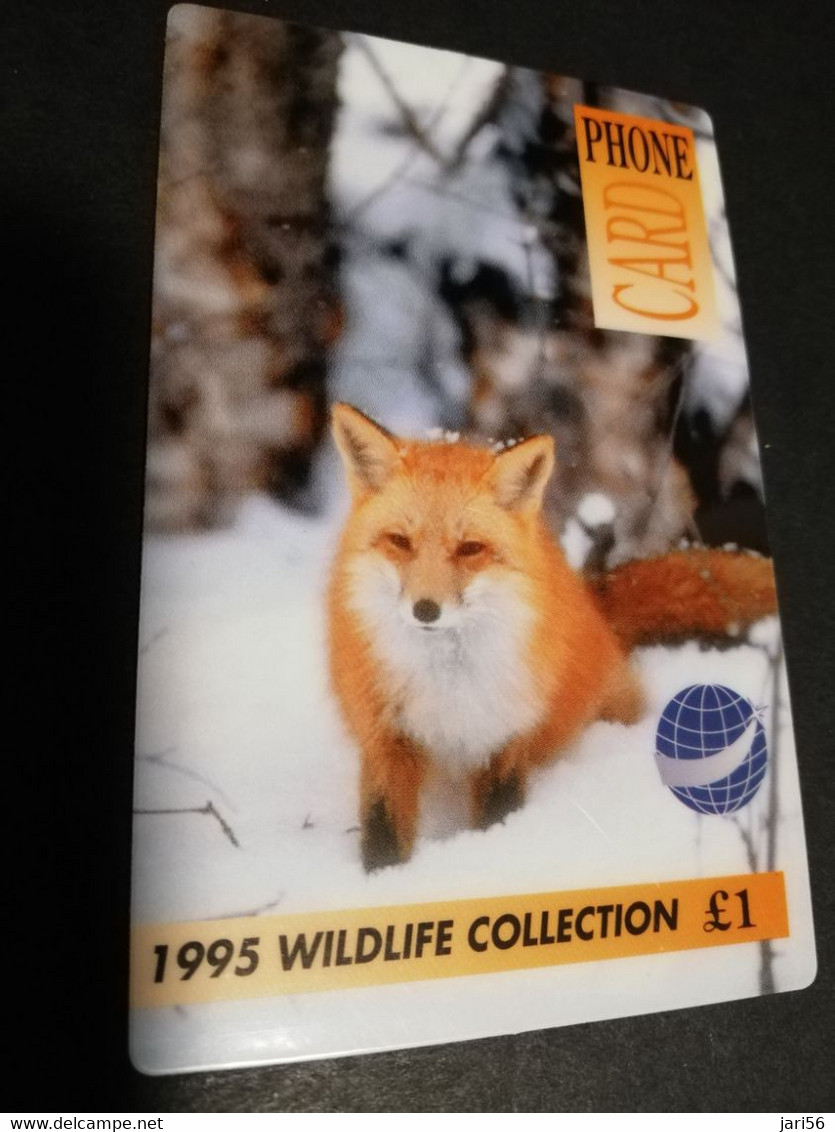 GREAT BRITAIN   1 POUND   WILD  LIFE COLLECTION  FOX     DIT PHONECARD    PREPAID CARD      **5928** - Collezioni