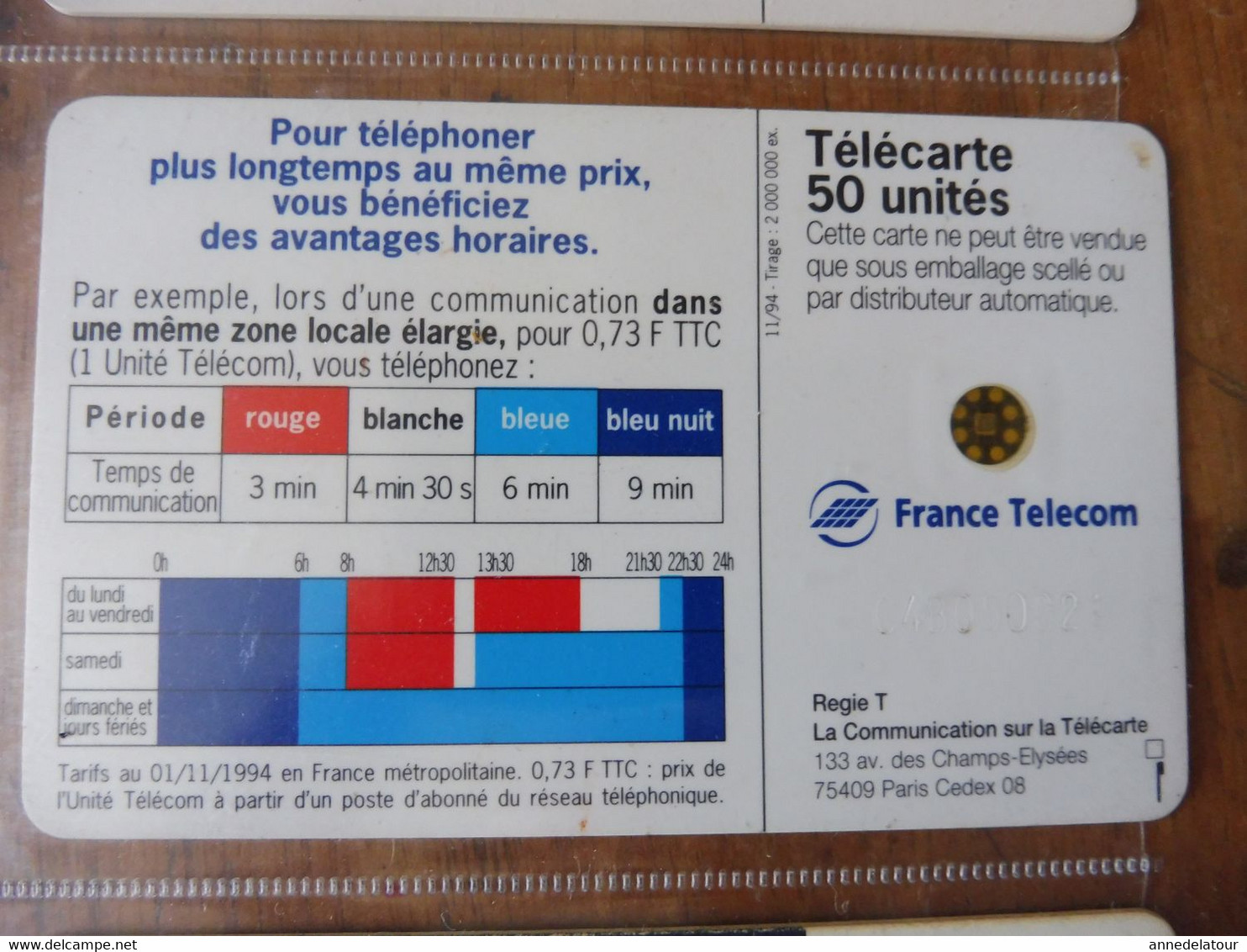 10  Télécartes  FRANCE TELECOM    publicités et divers