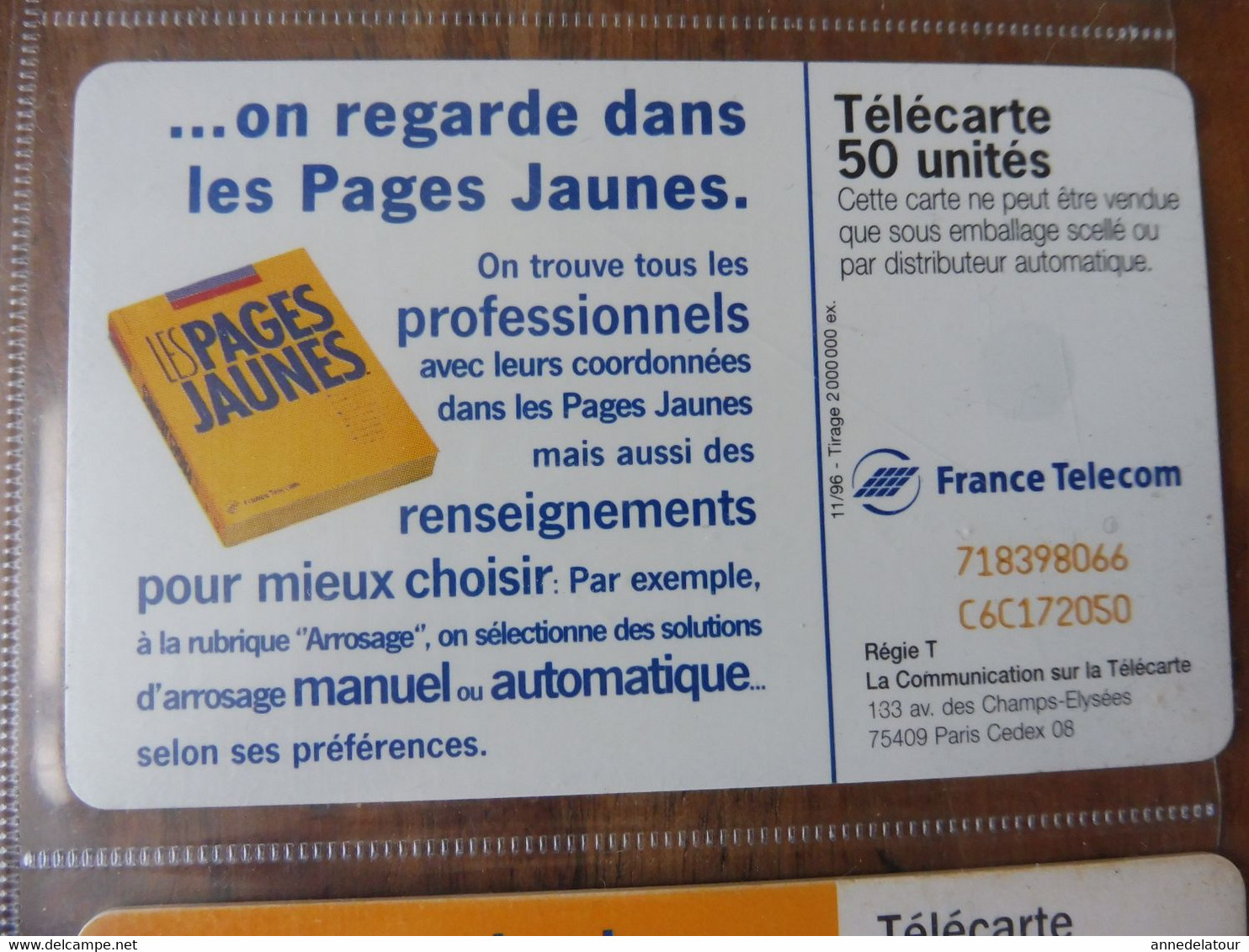 10  Télécartes  FRANCE TELECOM    publicités et divers