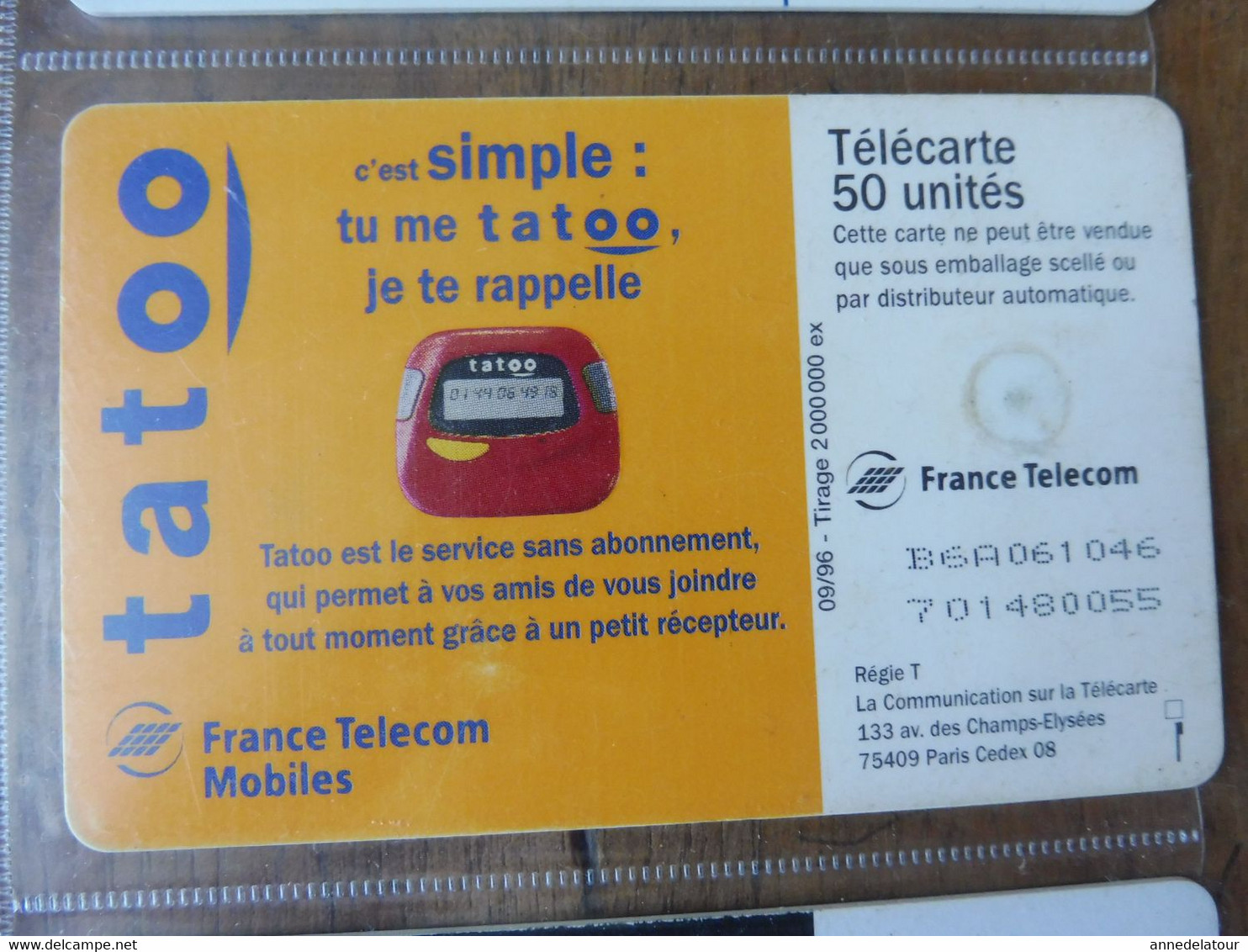 10  Télécartes  FRANCE TELECOM    publicités et divers