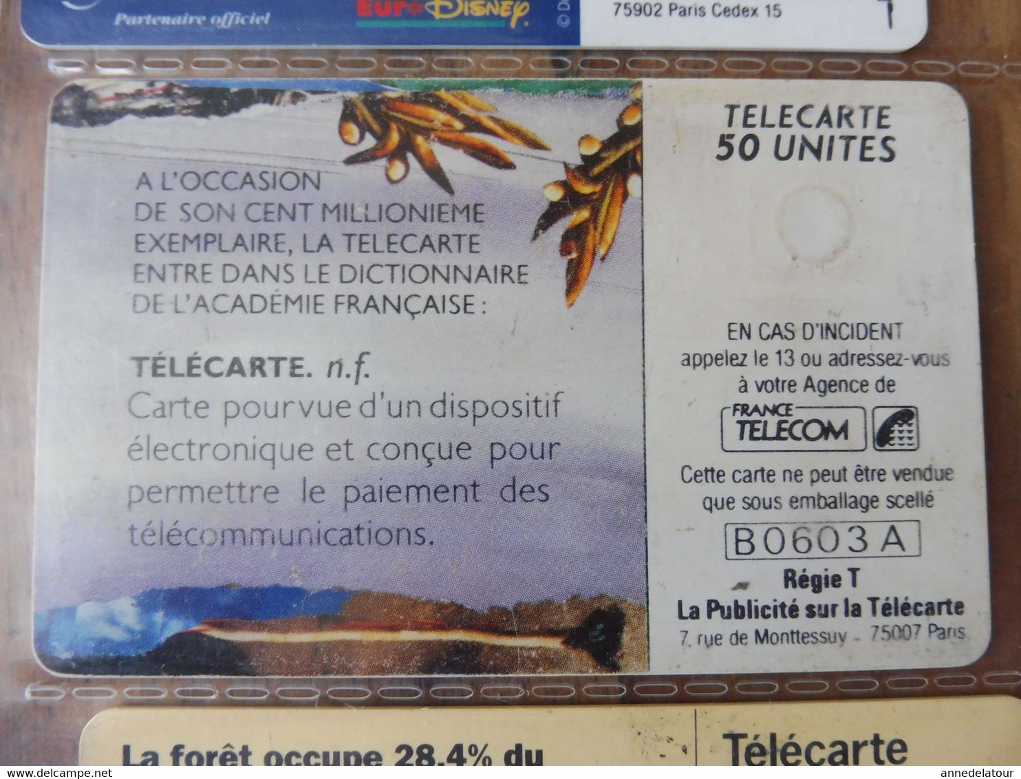 10  Télécartes  FRANCE TELECOM    publicités et divers, Marine Nationale, etc