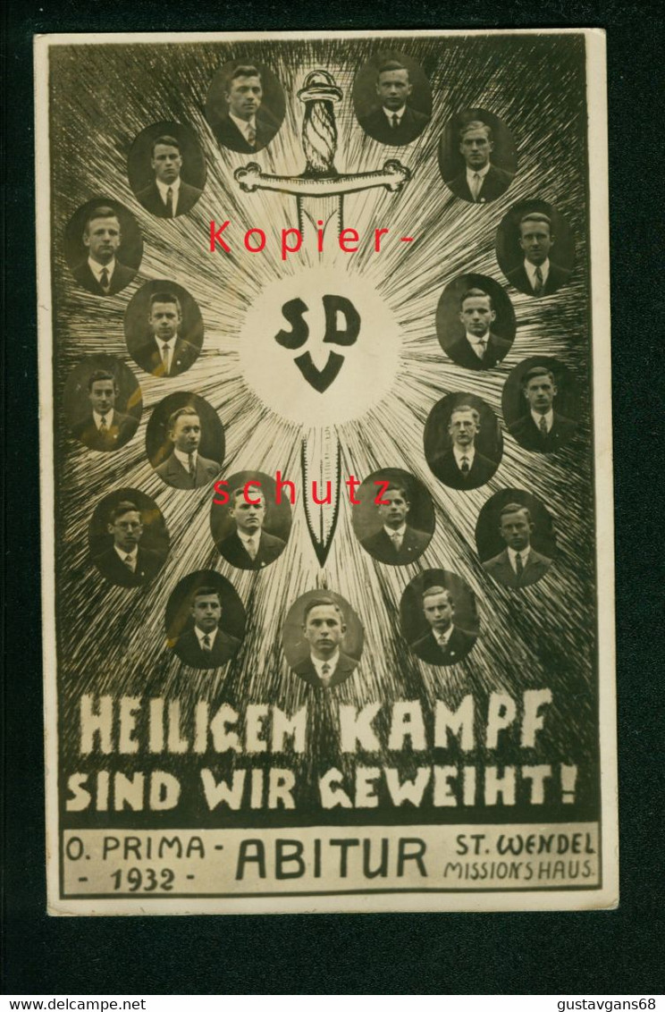 Ak St. Wendel Missionshaus, O. Prima 1932, Heiligem Kampf Sind Wir Geweiht - Kreis Sankt Wendel