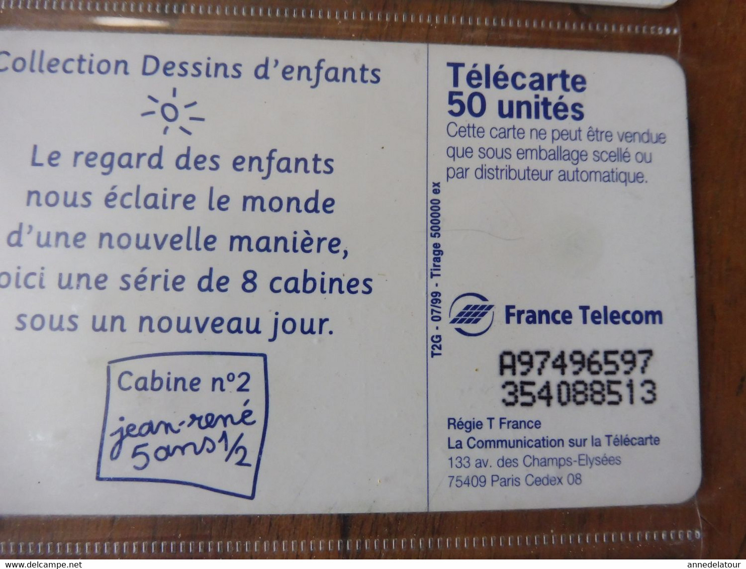 8  Télécartes  FRANCE TELECOM    publicités pour les cabines téléphoniques ; etc