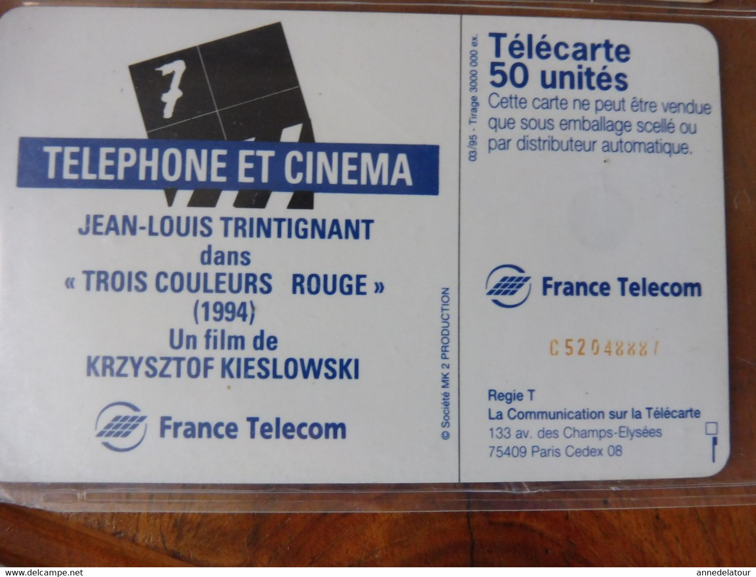 8  Télécartes  FRANCE TELECOM    Téléphone et cinéma