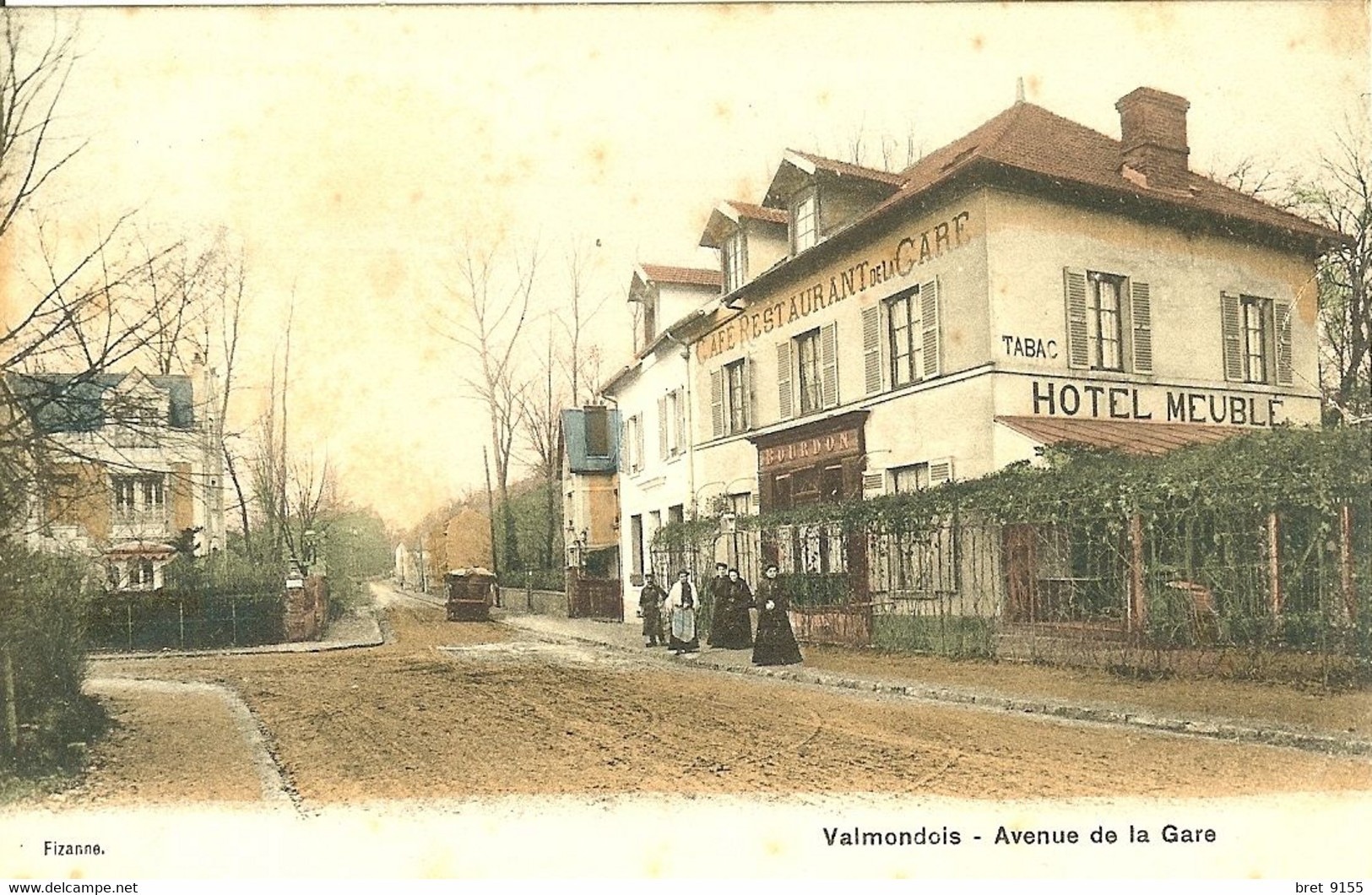 95 VALMONDOIS LE PROPRIETAIRE SE NOMME BOURDON MAIS LE CAFE HOTEL RESTAURANT DE LA GARE SEMBLE BIEN SYMPATHIQUE - Valmondois