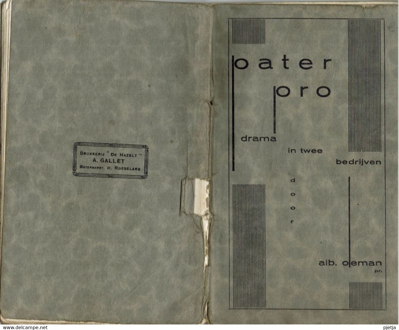 Pater Pro - Door Albert Deman - Théâtre