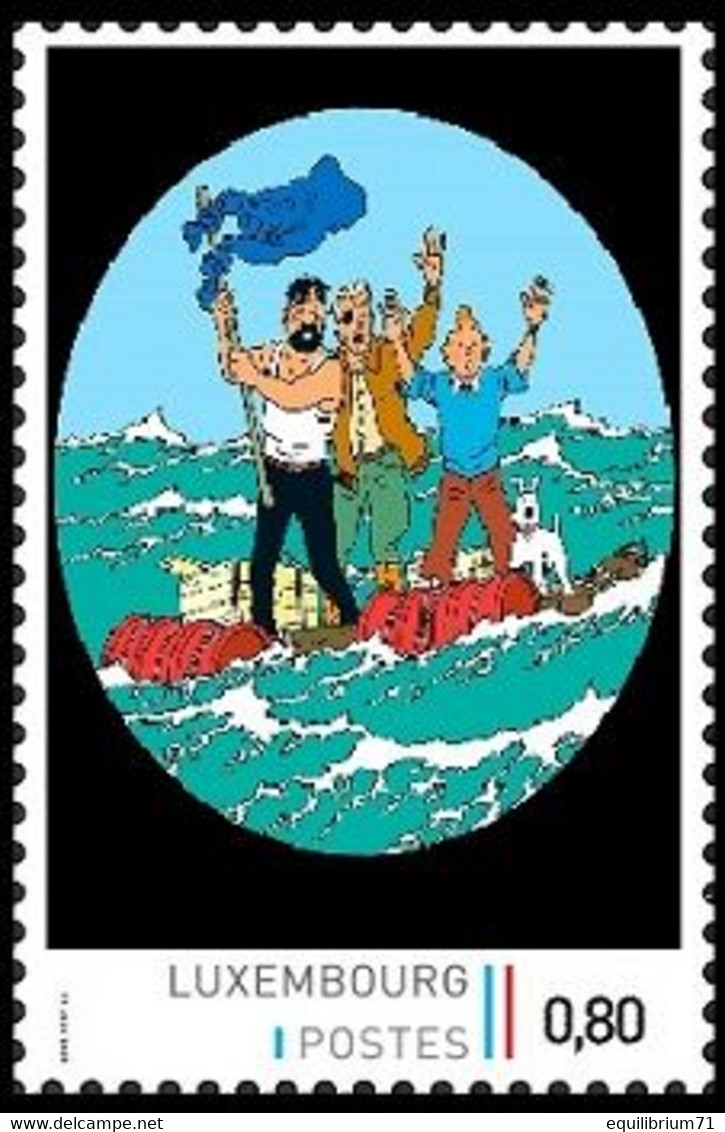 Timbre Privé** - Kuifje/Tintin - Milou/Bobbie - Haddock - Coke En Stock / Cokes In Voorraad / Kohle An Bord - Andere(Zee)