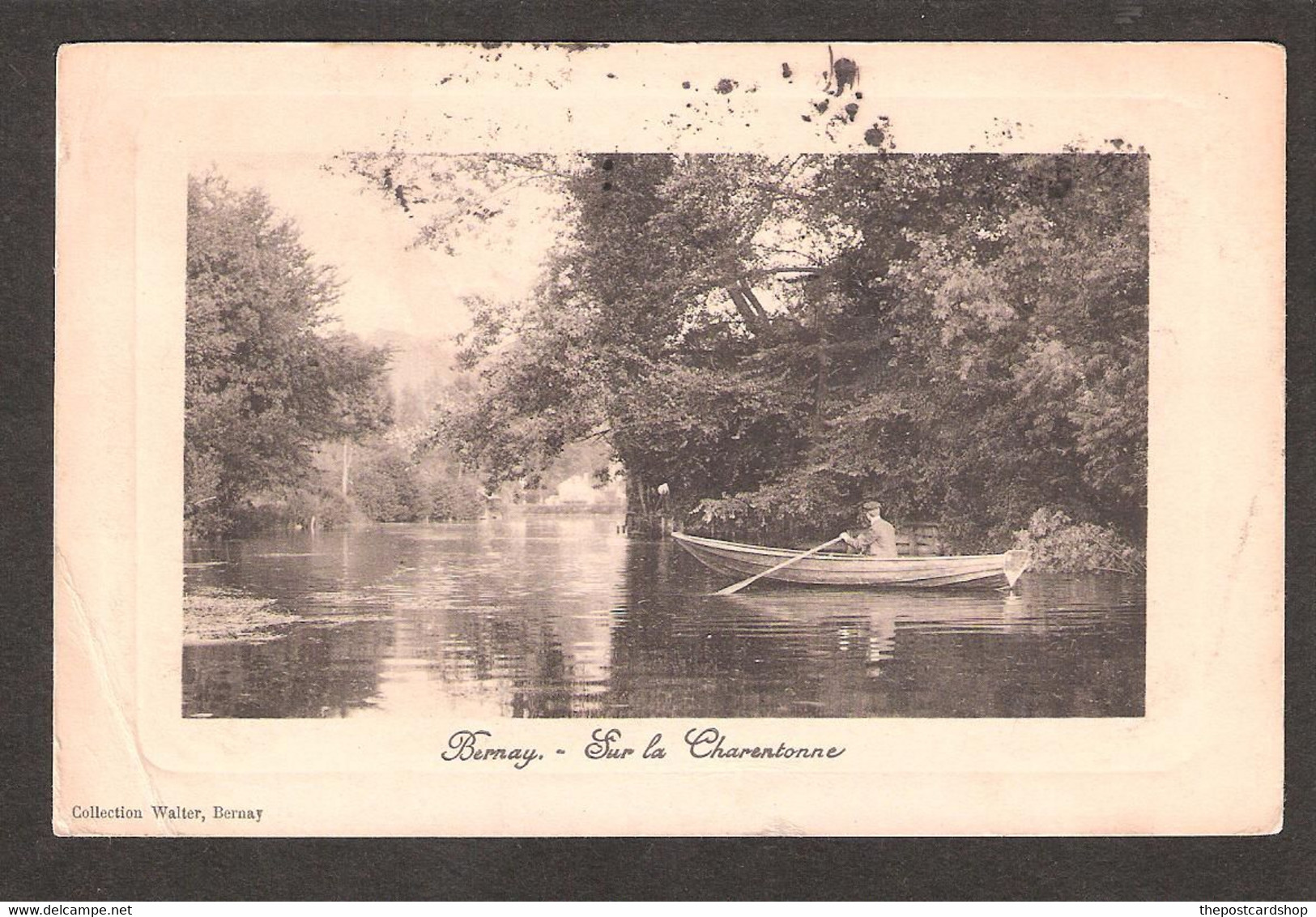 CPA 27 EURE BERNAY SUR LA CHARENTONNE BOATING ROWING COLLECTION WALTER BERNAY - Bernay