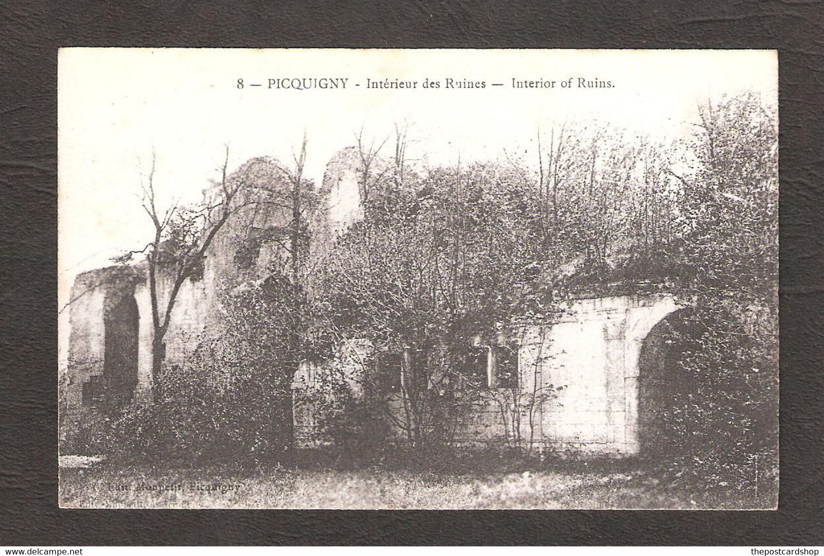 CPA 80 SOMME Picquigny No.8 INTERIEUR DES RUINES - Picquigny