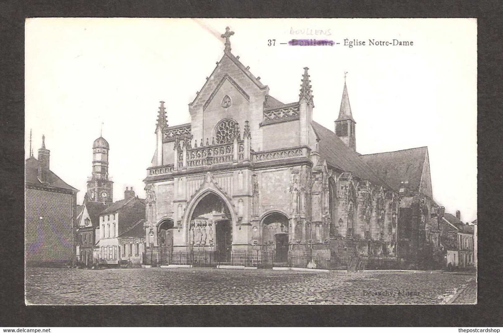 CPA SOMME 80 DOULLENS  L'EGLISE - NOTRE-DAME   ,,,,,, - Doullens