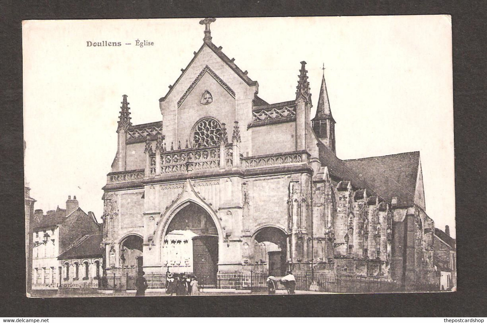 CPA SOMME 80 DOULLENS  L'EGLISE ,,,,,, - Doullens