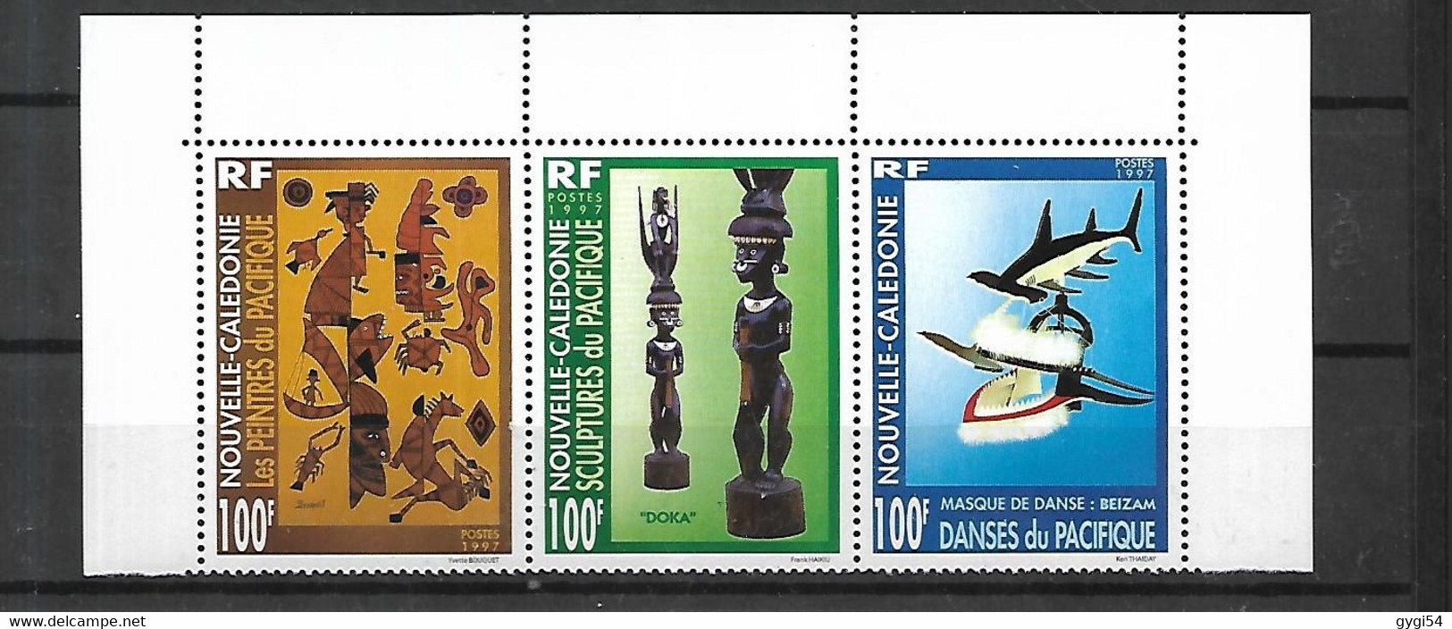 Nouvelle Calédonie  1997     LES ARTS DU PACIFIQUE  Cat Yt  N° 741/743 NEUF ** SANS CHARNIERE  N** MNH - Blocchi & Foglietti