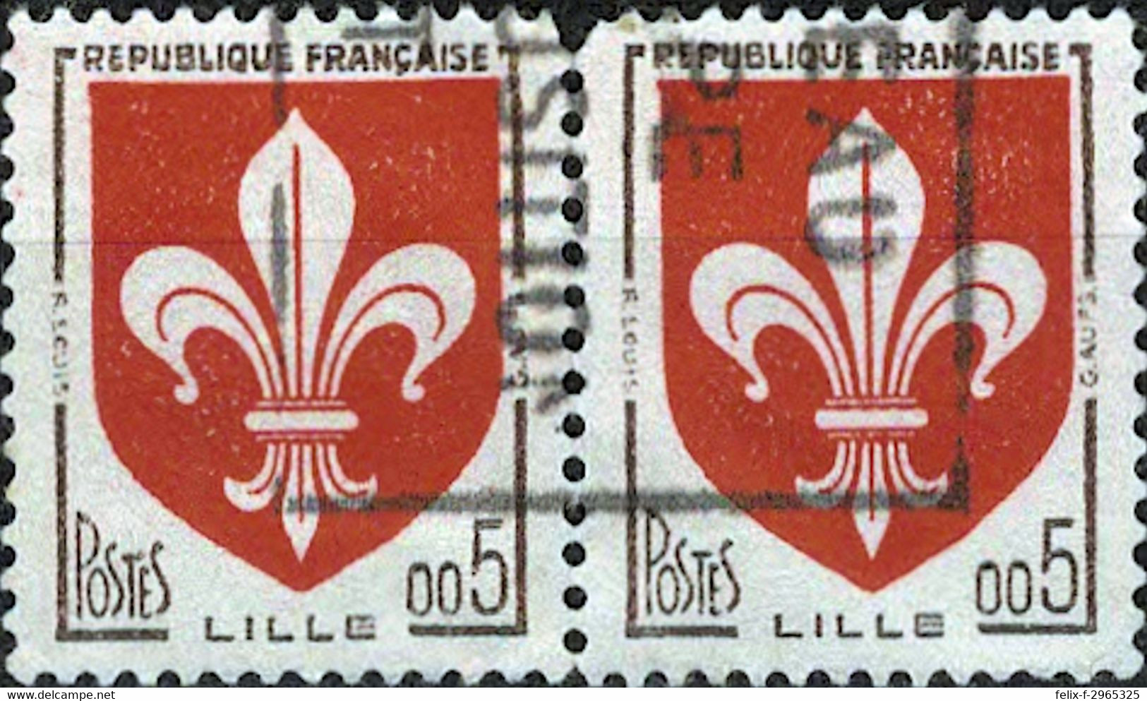 2960 Mi.Nr.1274 Frankreich (1960) Wappen Gestempelt - Used Stamps