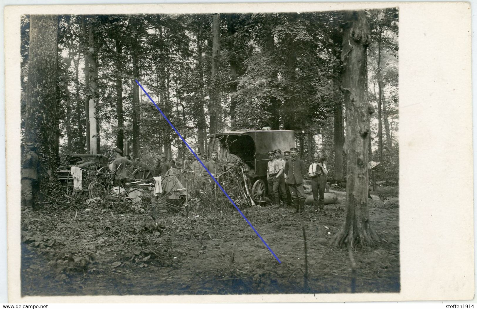 Allemande Carte Photo - Haplincourt -  Bois Stellung  - .WWI 1.WK - 1914-18